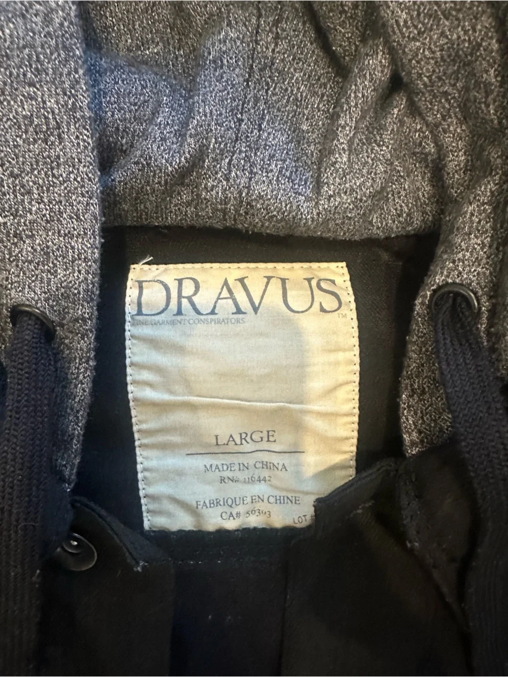 Dravus Men’s Black Hooded Jacket